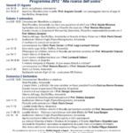 Filofest 2012 – Programma