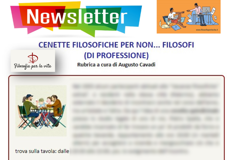 Uno spazio per le ‘cenette filosofiche’