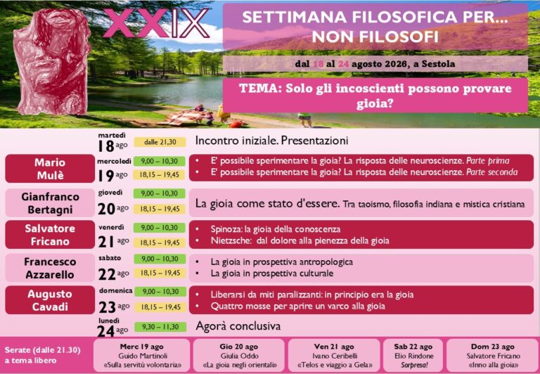 Sestola 2026 – calendario dettagliato
